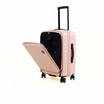 HQ LUGGAGE กระเป๋าเดินทาง วัสดุ Covestro PC 100% รุ่น 5528 Hinomoto Silent Run สีชมพู