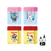 CODE:D กบเหลาดินสอ 2 รู Sanrio คละลาย (แพ็ก 4 ชิ้น)