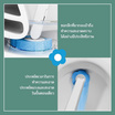 FUDONAR แปรงขัดห้องน้ำอเนกประสงค์ แบบใช้แล้วทิ้ง พร้อมแผ่นน้ำยาในตัว