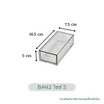 FUDONAR ลิ้นชักตั้งโต๊ะแบบ DIY BA42 (แพ็ค 2 ชิ้น)