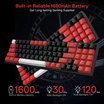 Redragon คีย์บอร์ดเกมไร้สาย K628 Pollux RGB Pro Brown Switch (EN/TH)