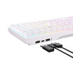 Royal Kludge คีย์บอร์ดเกมไร้สาย RK100 White/Night Brown Switch (EN/TH)