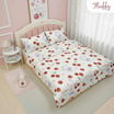 Fluffy ชุดผ้าปูที่นอน+รวมผ้านวม คอลเลคชั่น Dreamy ลาย Cherry Bloom