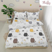 Fluffy ชุดผ้าปูที่นอน+รวมผ้านวม คอลเลคชั่น Dreamy ลาย Chubby Cat