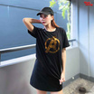 PickMeUp เสื้อยืดพิมพ์ลาย AVENGERS COPPER LOGO สีดำ