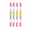 KIAN-DA ปากกา 2 หัว Fine Color Double Marker Smiley - Pink (แพ็ก 4 ด้าม)