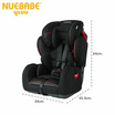 Nuebabe คาร์ซีท Car seat รุ่น EXTRA เหมาะสำหรับอายุ 9 เดือน - 12 ปี สีดำ