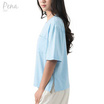 Pena house เสื้อยืดคอกลม สีพื้น ทรงครอป มีกระเป๋าหน้า รุ่น PSTS032401