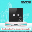 STUDEX SENSITIVE STAINLESS TIFF 4X4MM CZ PRINCESS CUT ต่างหูสำหรับหูแพ้ง่าย