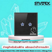 STUDEX SENSITIVE STAINLESS DAISY LIGHT SAPPHIRE SEP SAPPHIRE ต่างหูสำหรับหูแพ้ง่าย