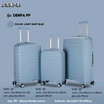 Denpa กระเป๋าเดินทาง รุ่น PP LIGHT GRAY BLUE