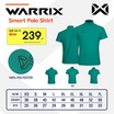 WARRIX เสื้อโปโล รุ่น Smart สีเขียว