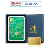 Ausiris Boxset ทองคำแท่ง 96.5 น้ำหนัก 0.3 กรัม ปี่เซียะการ์ดเขียวลายสีทอง