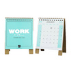 WSW ปฏิทินตั้งโต๊ะ Mini STAND 2568/2025 WORK&PLAN - Mint