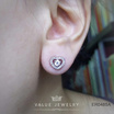 ValueJewelry เซ็ตเครื่องประดับคริสตัล ชุบทองคำขาว Crystal Heart