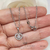 ValueJewelry เซ็ตเครื่องประดับคริสตัล ชุบทองคำขาว Crystal Heart