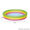 Bestway สระน้ำเป่าลม 3ชั้น รุ่น 51103(SS23) ขนาด 152X152X30 ซม.(60x12นิ้ว)