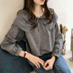 Forever25 เสื้อเชิ้ตลายทางแขนยาว