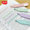 Maped ปากกาเน้นข้อความ FLUO PEPS สี PASTEL คละสี (แพ็ก 4 ด้าม)