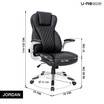 U-RO DECOR เก้าอี้สํานักงานพนักพิงสูง รุ่น JORDAN (จอร์แดน)