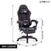 U-RO DECOR เก้าอี้เกมส์ปรับนอนได้และมีที่รองขา รุ่น NEWLEGEND (นิวลีเจนด์)