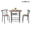 U-RO DECOR ชุดโต๊ะอาหาร (โต๊ะ1+เก้าอี้ 2 ตัว) รุ่น CHERRY(NEW)