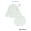 Sabina Sleepwear เซ็ตชุดนอน เสื้อแขนยาวพร้อมกางเกงขาสั้น แถมฟรี ยางมัดผม