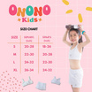 ONONO ชุดชั้นในเด็กสวมหัวลายONONO KIDS สีขาว รุ่น NF4202