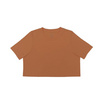 M2S Lifestyle เสื้อยืดครอปหญิง สีน้ำตาลมอคค่า L