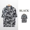 THE ROOM'S เสื้อฮาวาย ลายBox wood สีดำ