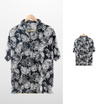 THE ROOM'S เสื้อฮาวาย ลายBox wood สีดำ