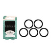 invisibobble ยางรัดผม รุ่น Earth ยางรัดผมแบบผ้า สี Black (1 กล่องบรรจุ 5 ชิ้น)