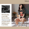 RIKA เซ็ตชุดนอน เสื้อลำลองพร้อมกางเกงขา4ส่วน รุ่น AA3062 สีเทาเข้ม