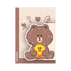 CODE:D สมุดปกปีกสันกาว B5 LINE FRIENDS คละลาย (แพ็ก 3 เล่ม)