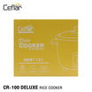 Ceflar หม้อหุงข้าวไฟฟ้า 1 ลิตร รุ่น CR-100