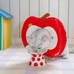 zeze Apple Collar ปลอกคอแอปเปิล ป้องกันแมวเลียแผล สีแดง