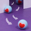 zeze Heart Ball Toy ลูกบอลอัจฉริยะ บอลหัวใจ  กลิ้งเองได้ มีไฟกระพริบ
