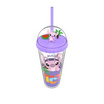 กระบอกน้ำฝาโดมสติทช์ 22oz. สีม่วง