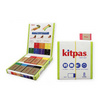 Kitpas สีเทียนแบบบล็อก 8 สี KB-8C (ผลิตจากขี้ผึ้งรำข้าวญี่ปุ่น)