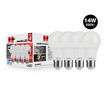HI-TEK หลอด LED มวยไทย E27 14W แสงขาว (แพ็ก 4 ชิ้น)