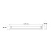 HI-TEK ชุดโคมไฟ LED อีโค่T8 G13 18W เข้าไฟ 2 ด้าน พร้อมสวิทซ์
