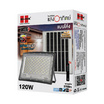 HI-TEK โคมฝลัดไลท์โซล่า LED แบบโค้ง 120W แสงขาว