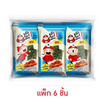เถ้าแก่น้อย สาหร่ายอบรสแซลมอนย่างซอสญี่ปุ่น 4 กรัม (แพ็ก 6 ชิ้น)
