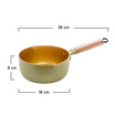 RRS หม้อด้าม ขนาด 18 ซม. Japanese-Style Snow Golden pan