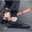 DAZZLING รองเท้าผ้าใบชาย slip-on men's casual DZ-H2-BK