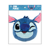 กระเป๋าใส่เหรียญพร้อมพวงกุญแจ ลาย Stitch คละแบบ