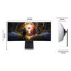 Samsung จอคอมพิวเตอร์เกม 34 นิ้ว Odyssey OLED G8 G85SD UWQHD 175Hz