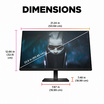 HP จอคอมพิวเตอร์เกม 23.8 นิ้ว OMEN 24 FHD 165Hz