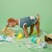 Clawset เสื้อกล้ามสัตว์เลี้ยง ชุดรักษ์โลก ฟ้า