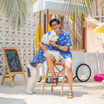 Clawset เสื้อเชิ้ตสัตว์เลี้ยง Harbour ฟ้า